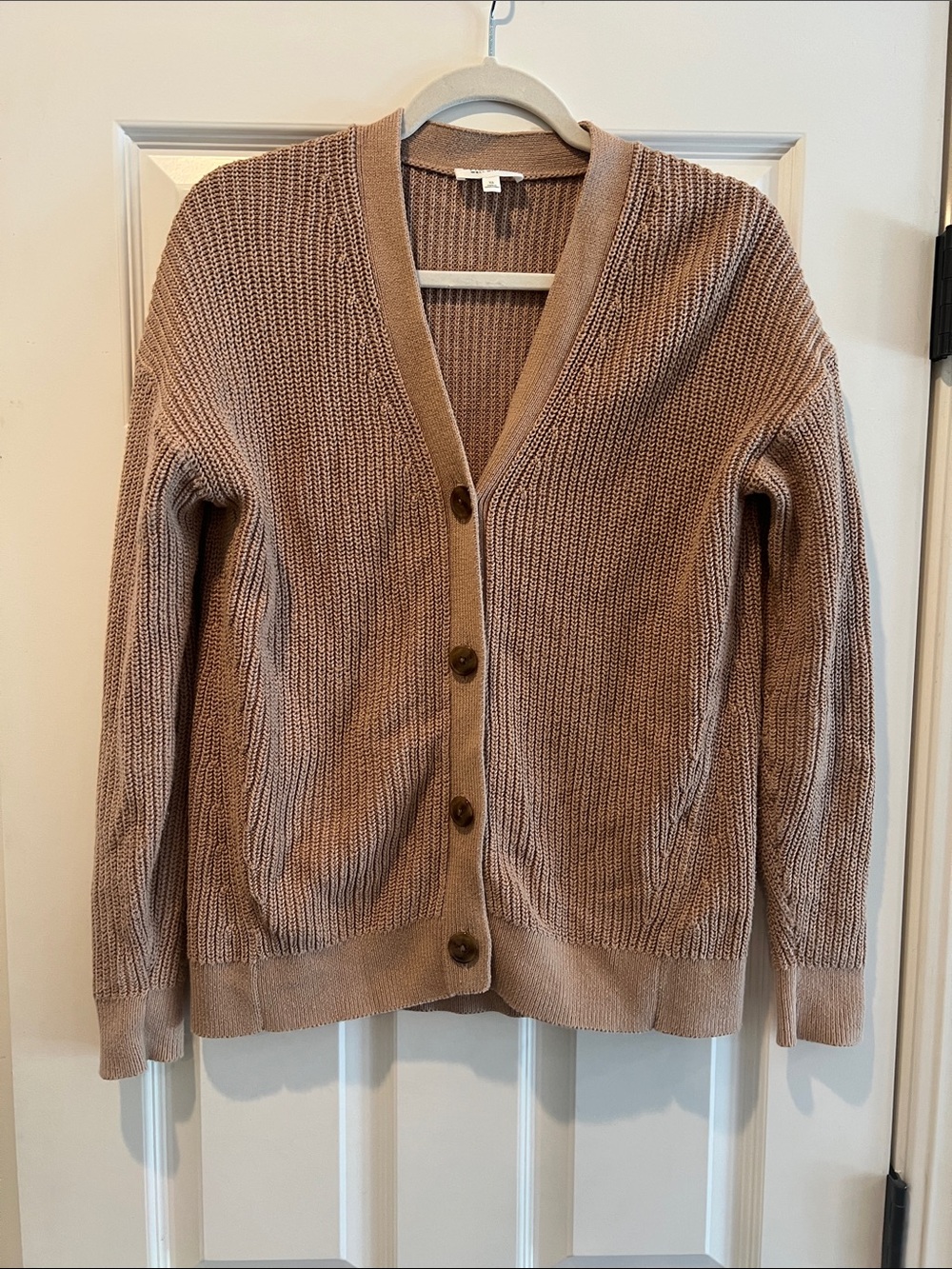 Everyday Taupe Knit Button-Front Cardigan
